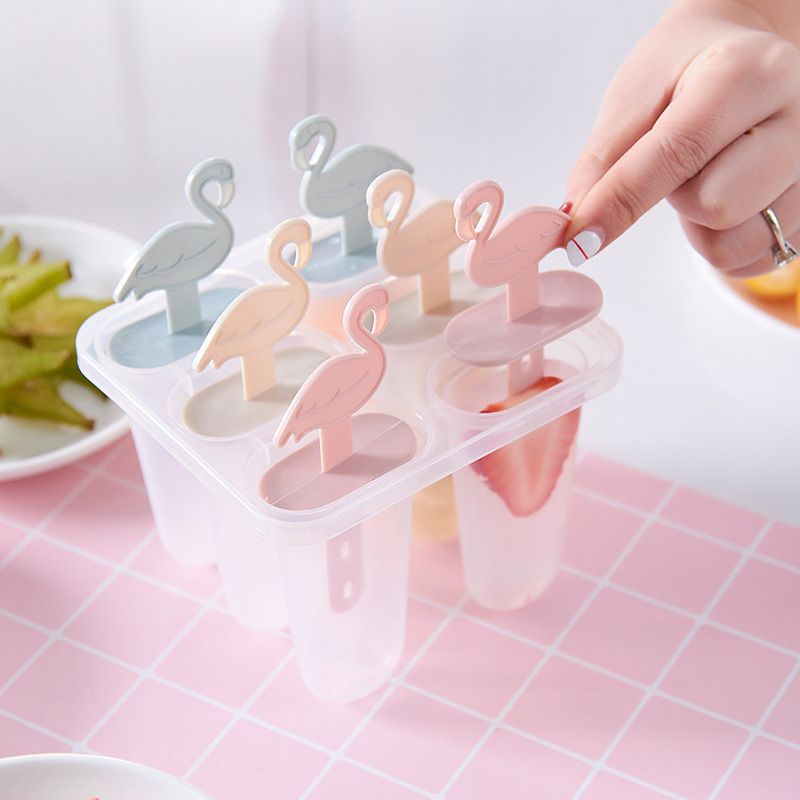 Flamingo Green plastic Ice cream mould ice cream Popsicles Popsicle mould DIY Ice block Ice cream bars