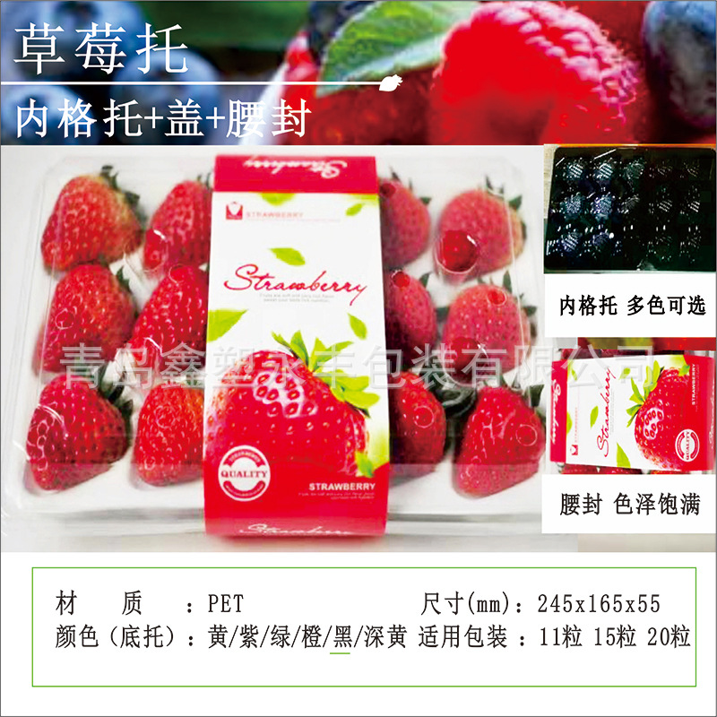 高档整套水果盒12 15 20粒水果保鲜盒草莓水果果切盒