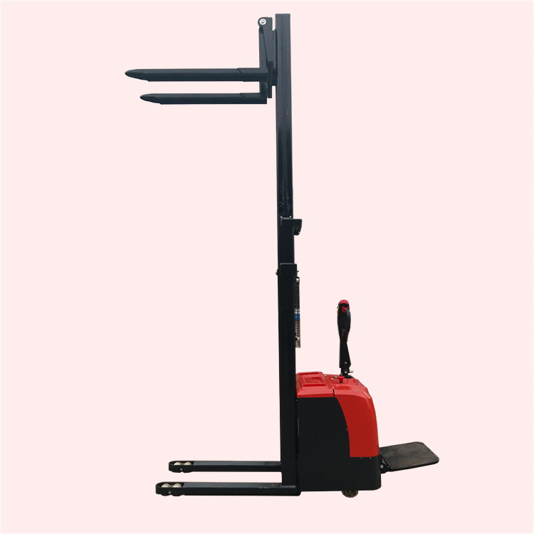 护拦型1.5T4M米全电动升高车 电瓶堆高机液压叉车 全自动装卸车