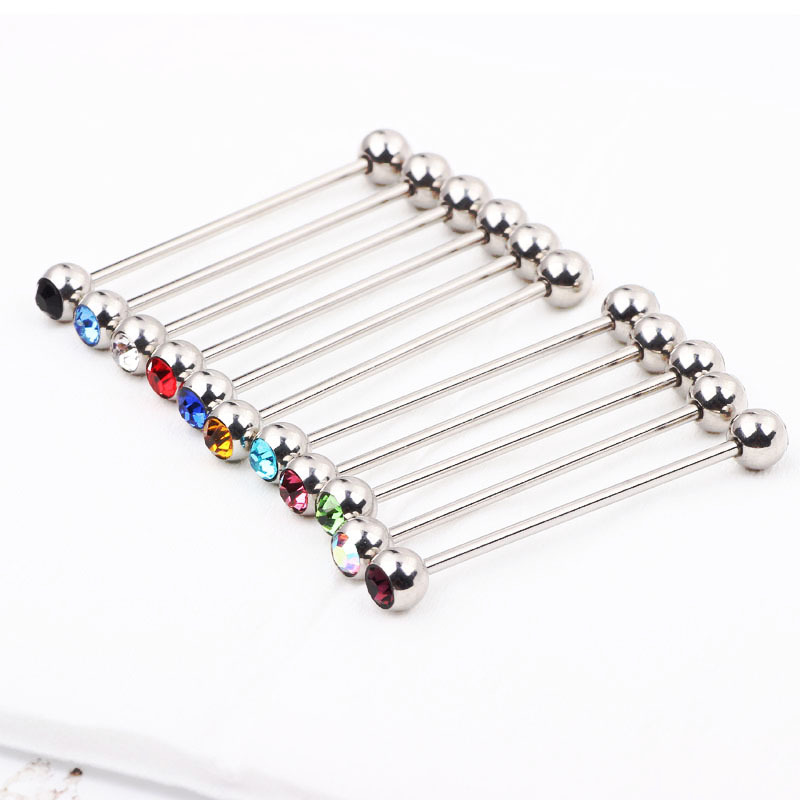 Labret piercing jewelry detail image