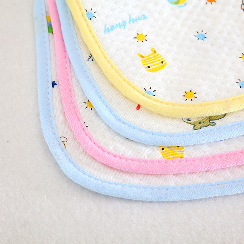 Wholesale baby saliva towel pure cotton waterproof bib baby V-shaped rice pocket saliva pad spit milk four-season bib