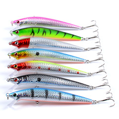 Lure Cross-Border Fake Bait Minnow Floating Biomimetic Fishing Lure 11.8cm / 12.6g Plastic Bass Hard Bait with Laser Finish