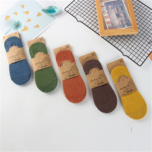 New Adult Four Seasons Men's Boat Socks Breathable, Sweat-Absorbent and Casual Striped Men's Boat Socks Cotton One Piece Dropshipping