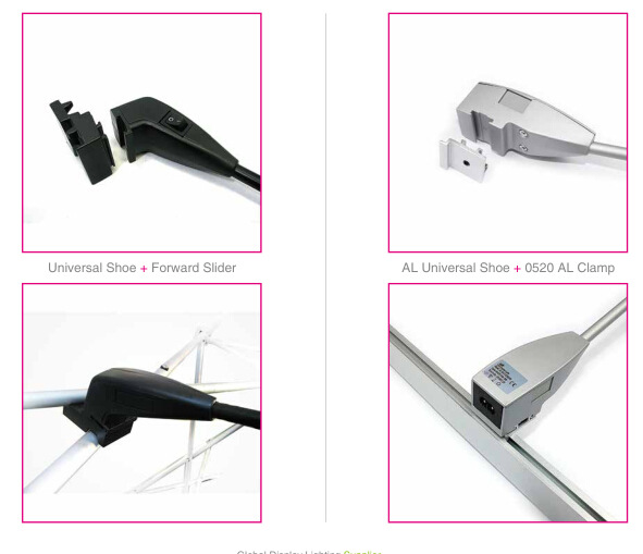 出口美国 会展LED展览射灯 21W 长杆串联品字LED灯