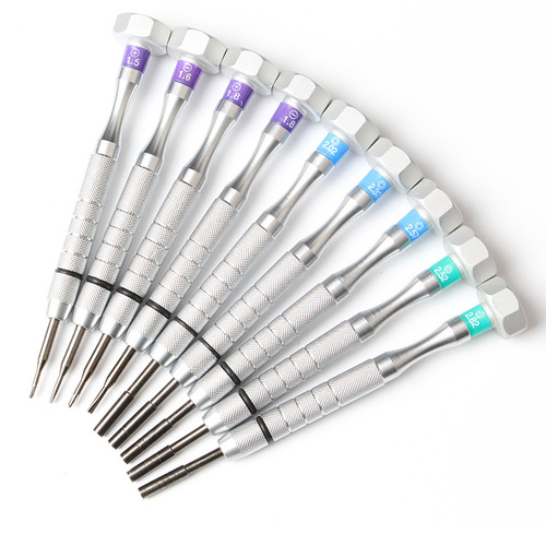 Glasses repair tool set Multi-specification cross-blade glasses screwdriver with replaceable blade screwdriver