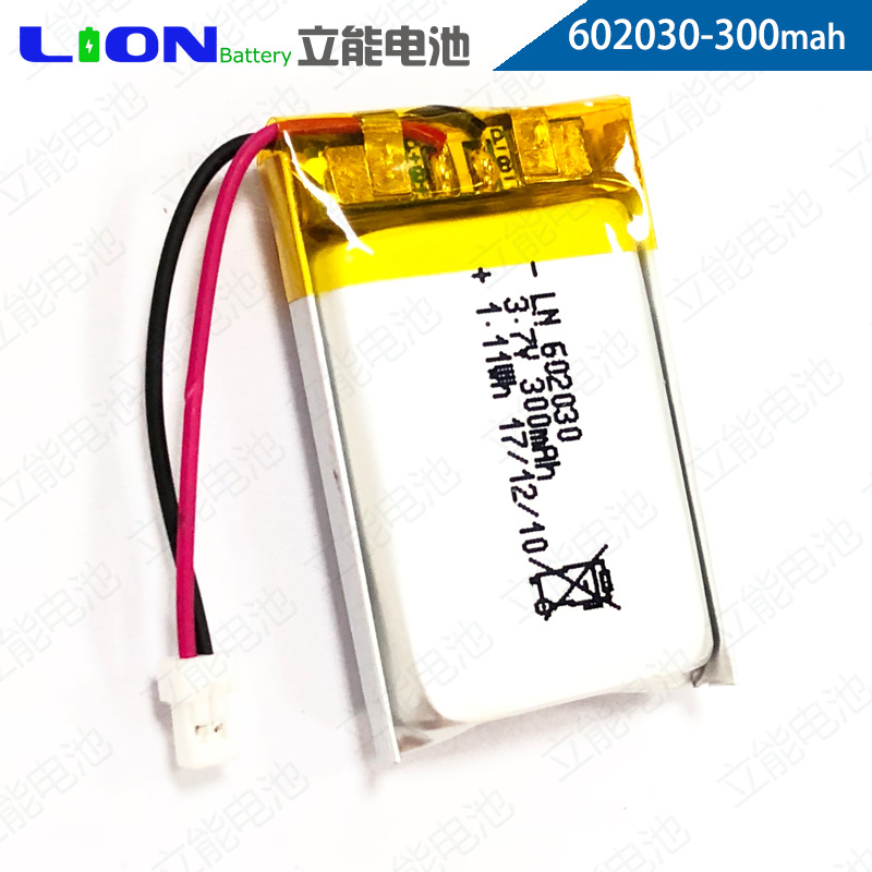 3.7v聚合物锂电池602030 300mAh锂电池纯钴耐高温现货厂家直销