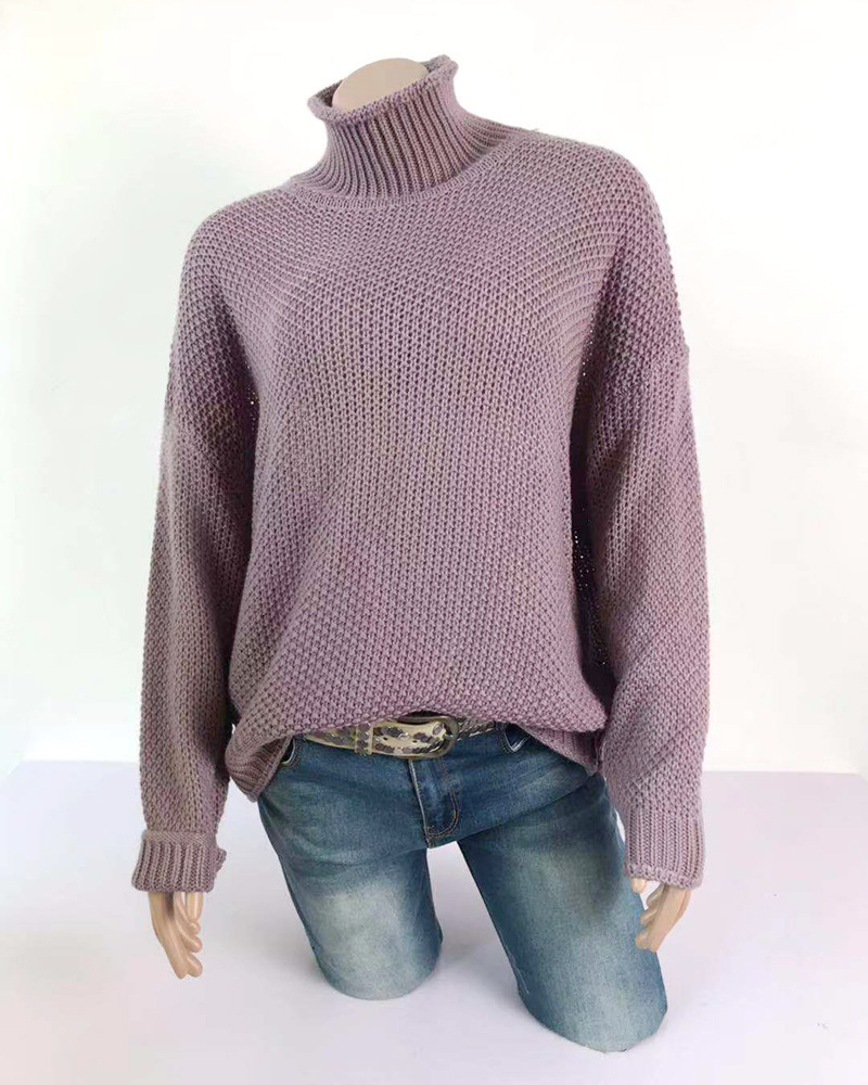 casual loose long-sleeved sweater tops  NSLK11414