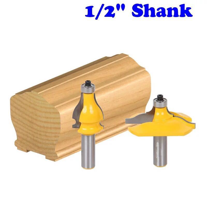 1/2柄2件套圆角敏仔刀瓶型扶手刀门板刀楼梯扶手刀线条刀铣刀