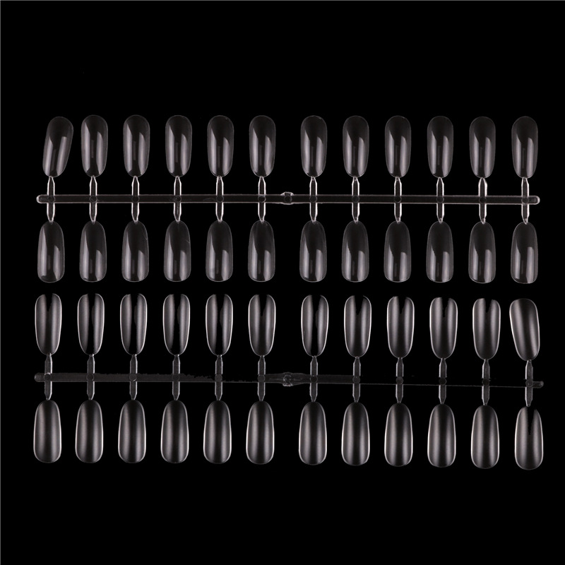 Placa de esmalte de uñas Tarjeta de color ovalada Placa de uñas color natural transparente N ° 2 Placa de color de cabeza redonda japonesa 240 piezas