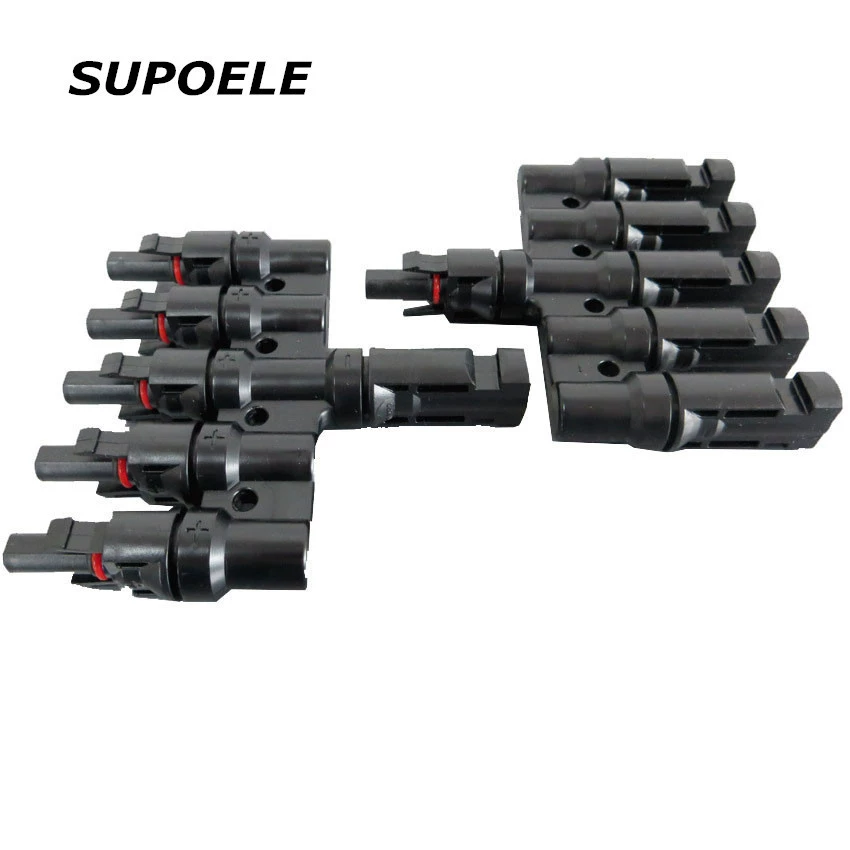 Фабричный прямой Солнечный фотоэлектрический разъем MC4, пятиходовой фотоэлектрический разъем, пятиходовой фотоэлектрический разъем