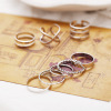 Retro ring, set with pigtail, European style, suitable for import, simple and elegant design