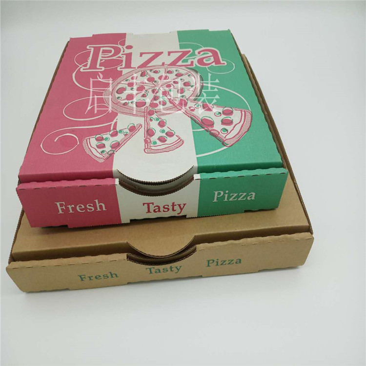 瓦楞纸盒披萨盒比萨外卖打包盒Pizza包装盒各尺寸供应蛋糕盒-阿里巴巴