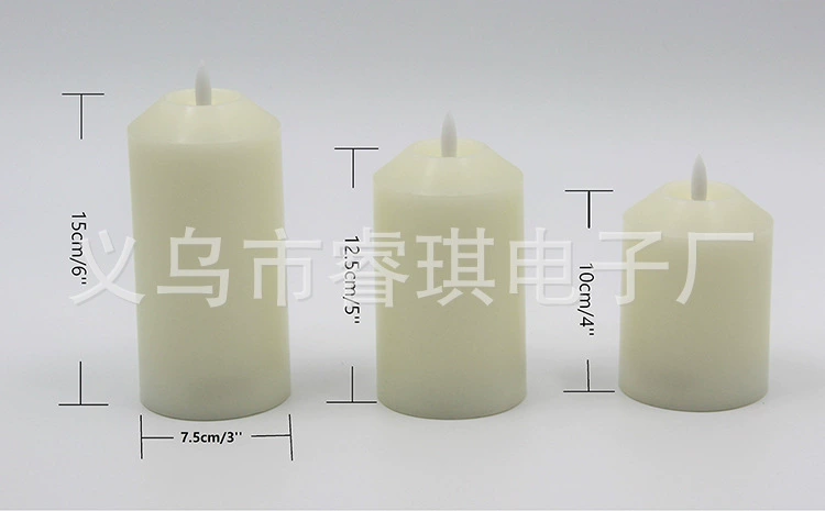 Factory LED light shakes up and down flame simulation candle light black core candlelight