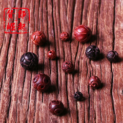 Blood Sandalwood, Ebony, Lotus & Koa Wood – Hand-Carved Lotus and Auspicious Cloud Accessories in Various Sizes, Plus Loose Beads for Jewelry Designs
