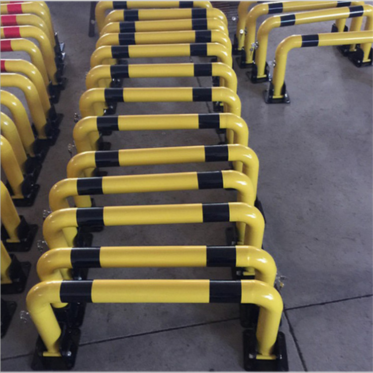 来图各种异形钢管U型挡车杆 金属车轮定位器 龙门挡车器