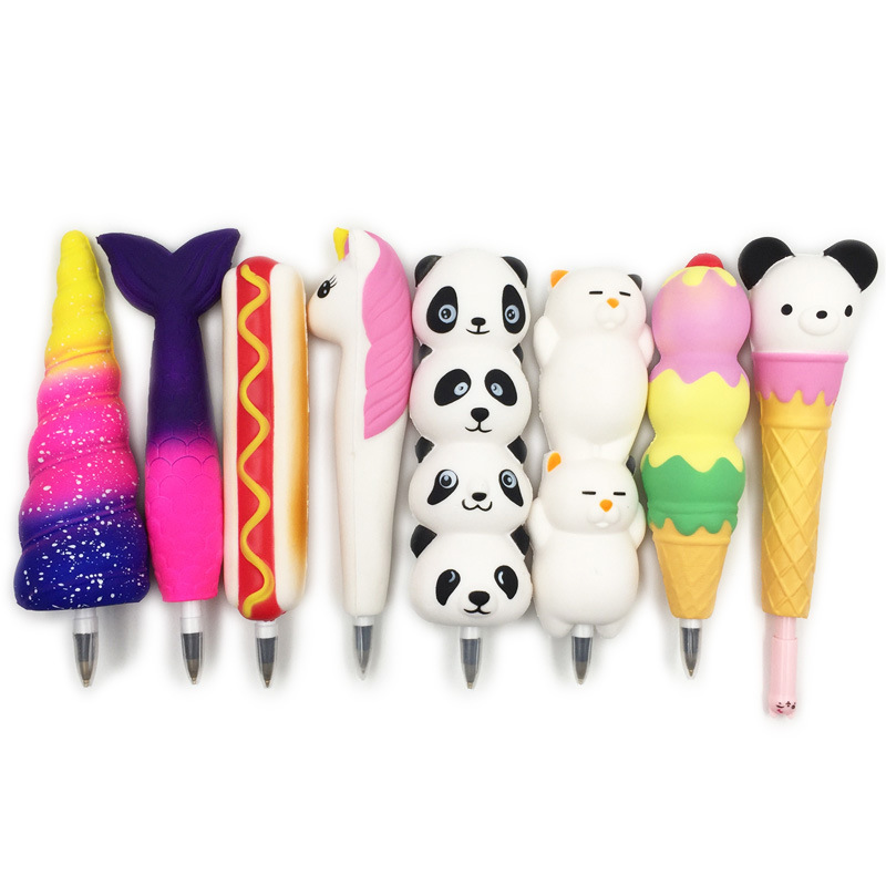 Cute Squishy Pencil Sleeves Cute Panda Dolls Squishies Slow Rising