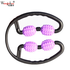 360-degree massage leg muscle relaxation roller ring leg massager yoga fitness four-wheel cross-border version
