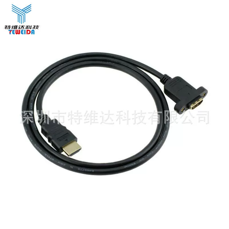 Полный набор 19+1 HDMI удлинительный кабель с гайкой для фиксации 14+1 HDMI мужской к женскому видеод adapter кабель