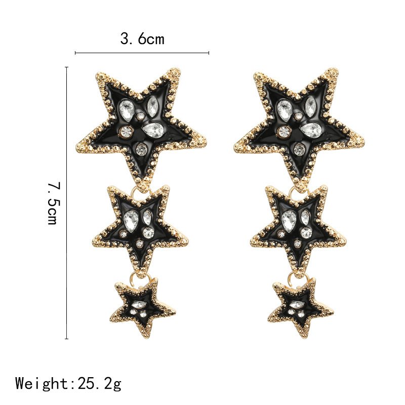 Mode Geometrisch Legierung Künstliche Edelsteine Ohrringe display picture 16