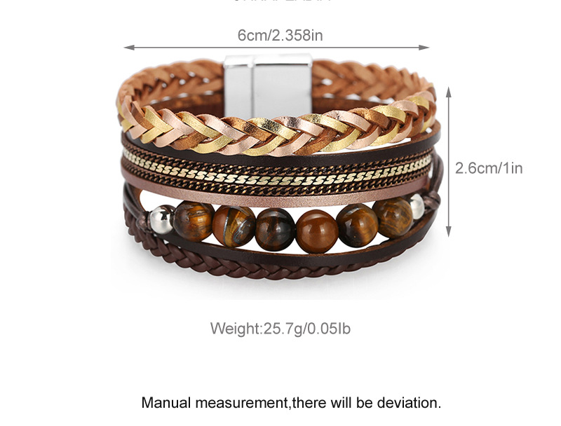 Bohemian Style Multilayer Woven Leather Bracelet