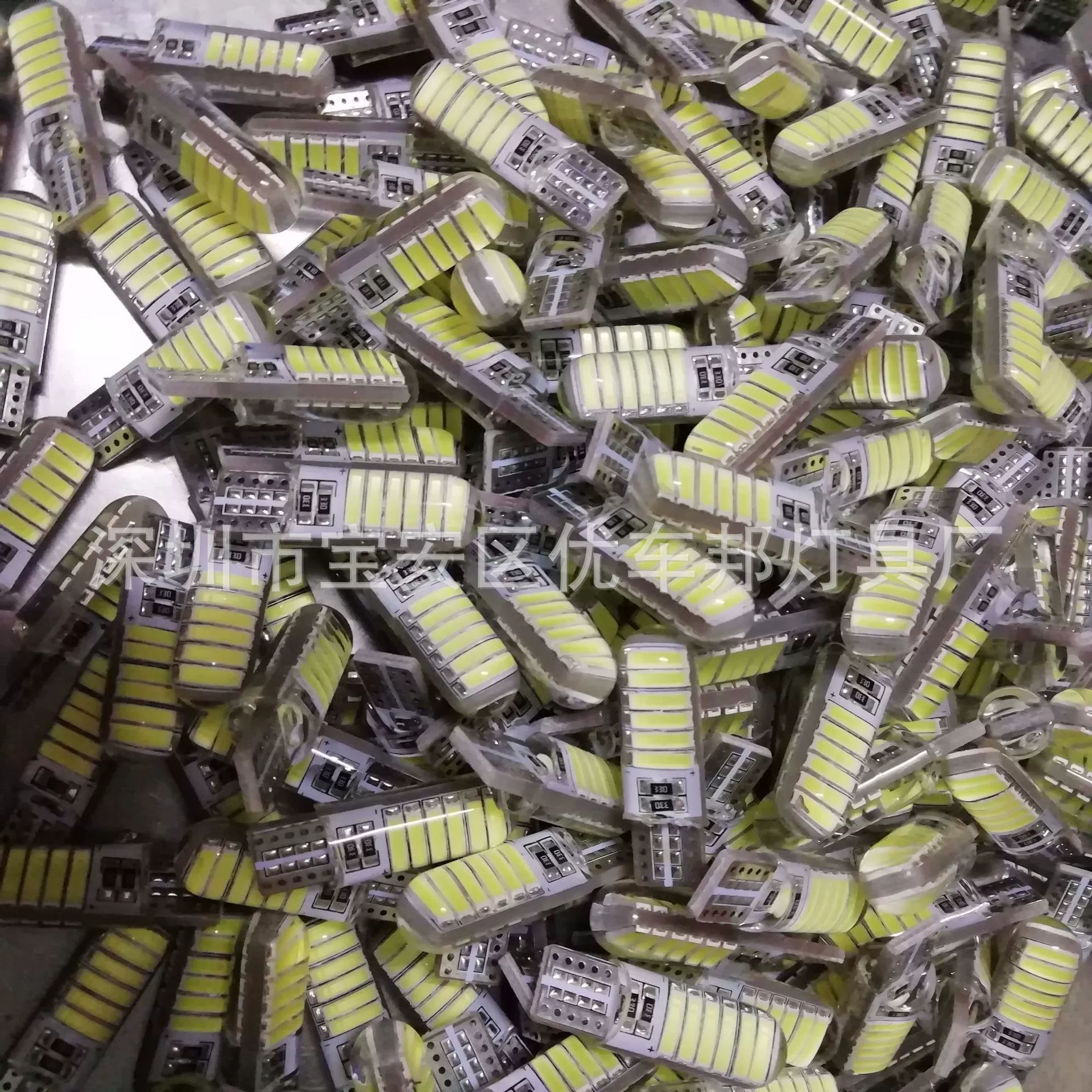 Силиконовый светильник T10, 12 светодиодов, T10 7020 12SMD, демонстрация ширины, дверная лицензия