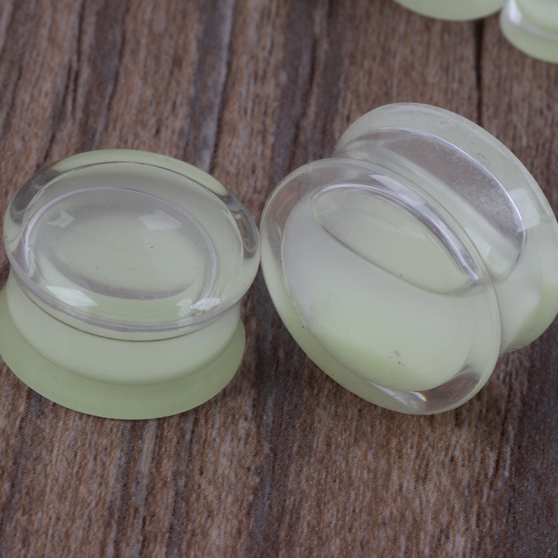 Acrylic Luminous Ear Stretcher - Glow in the Dark Ear Expansion Piercing Jewelry 20mm detail image 9