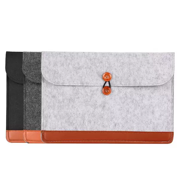 Factory wholesale wool felt Apple computer bag tablet notebook protective case ipad liner bag custom logo