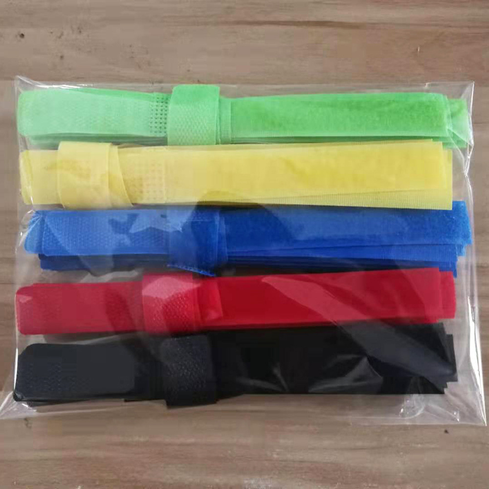 50条袋装魔术贴扎带理线带绑线带数据线耳机电线扎线带收纳理线器