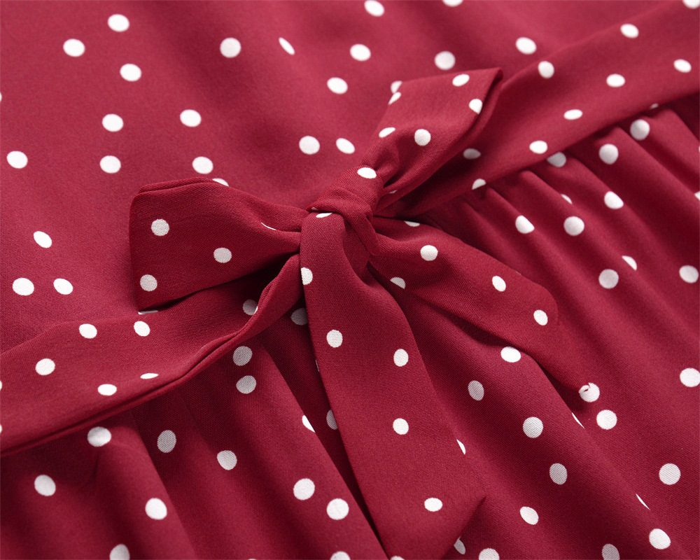 Sexy Sleeveless Polka Dot Dresses NSHYG66689