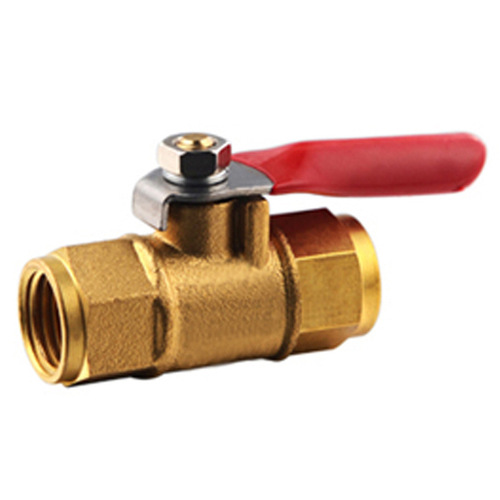 Pneumatic ball valve red handle small ball valve pagoda air pump valve switch 2/3/4 points to release water and gas double outer wire inner wire 1/4
