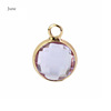 Accessory, glossy crystal, pendant, 12 colors, 12 month