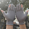 Black nylon pack suitable for men and women, thin gloves, fingerless