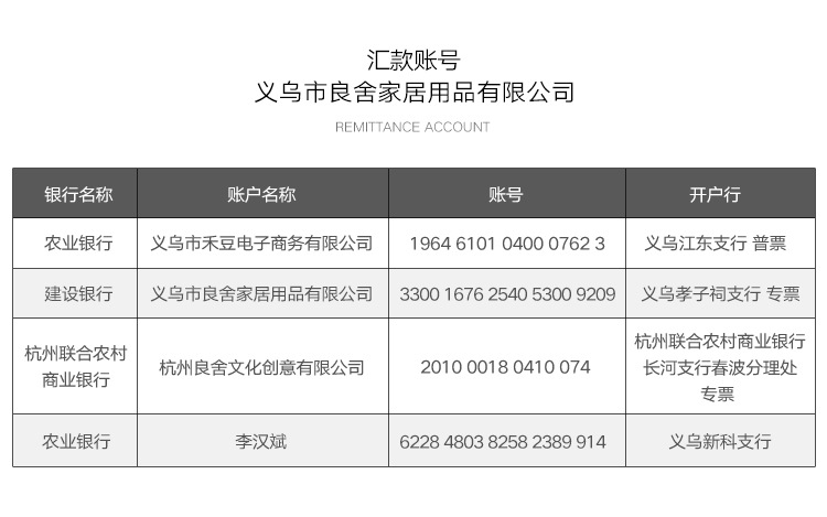 2019-6-6-良舍家居银行账号