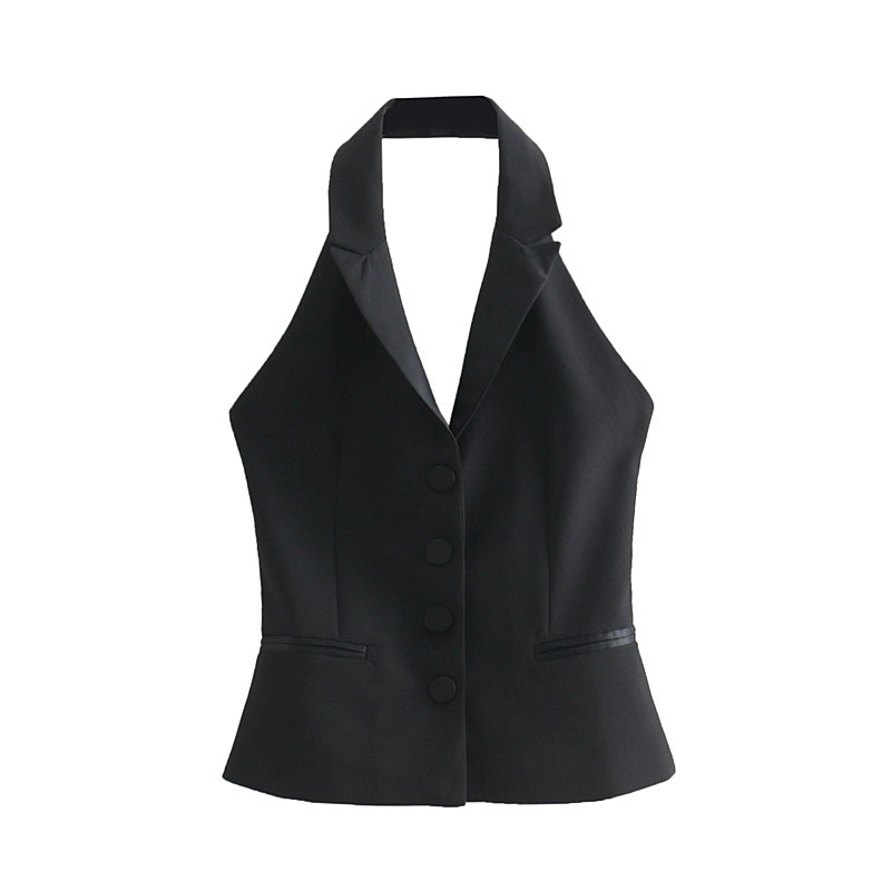 Gilet femme en Mélange de fibres chimiques - Ref 3317356 Image 1