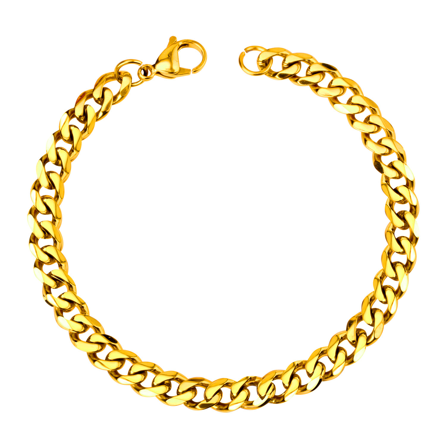Solid Color Pattern Simple Style Solid Color Stainless Steel Plating Unisex Bracelets Necklace