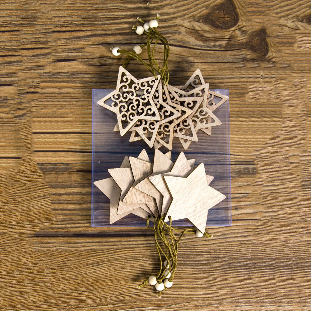 20g Weight Hanging Ornaments Event & Party Supplies Party Occasion Wood Material Christmas Festival Christmas Wood Party Hanging Ornaments 2