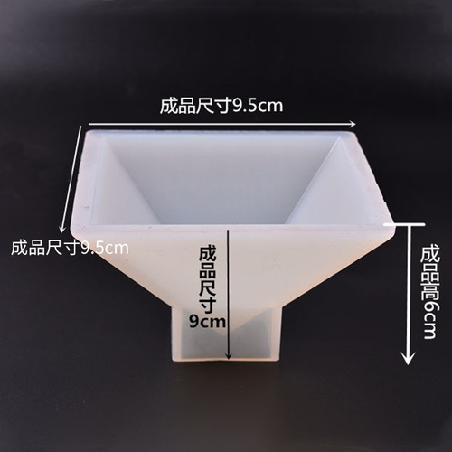 Crystal Epoxy Pyramid Silicone Mold Free of Polishing DIY Handmade Jewelry Resin Dried Flower Ornament Model