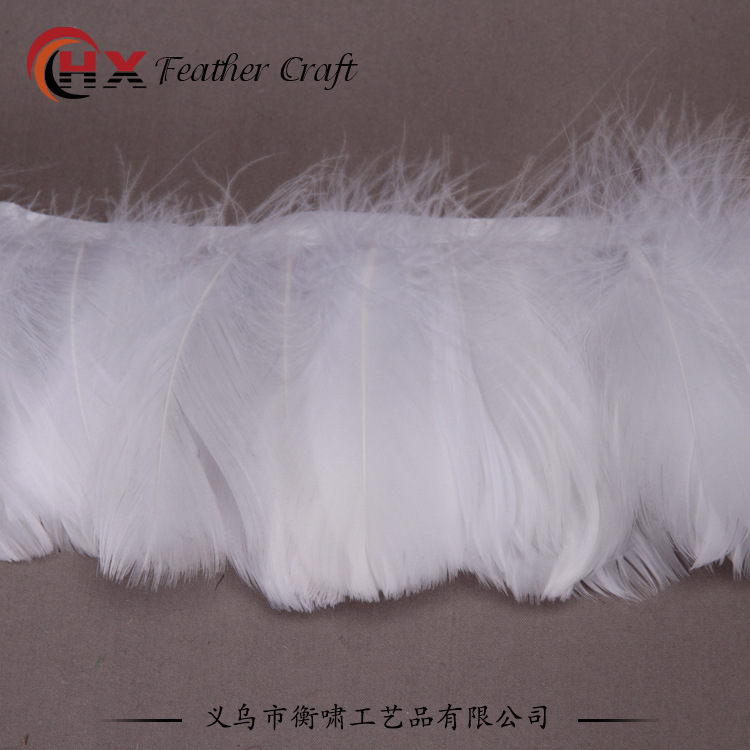 Spot floating feather cloth with white g...