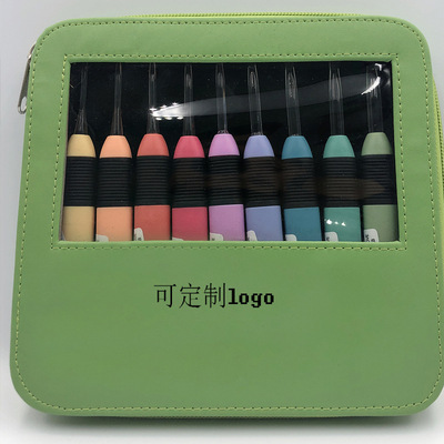 Knitting tools LED Luminous Crochet bag non-slip Plastic transparent crochet hook suit crochet hook