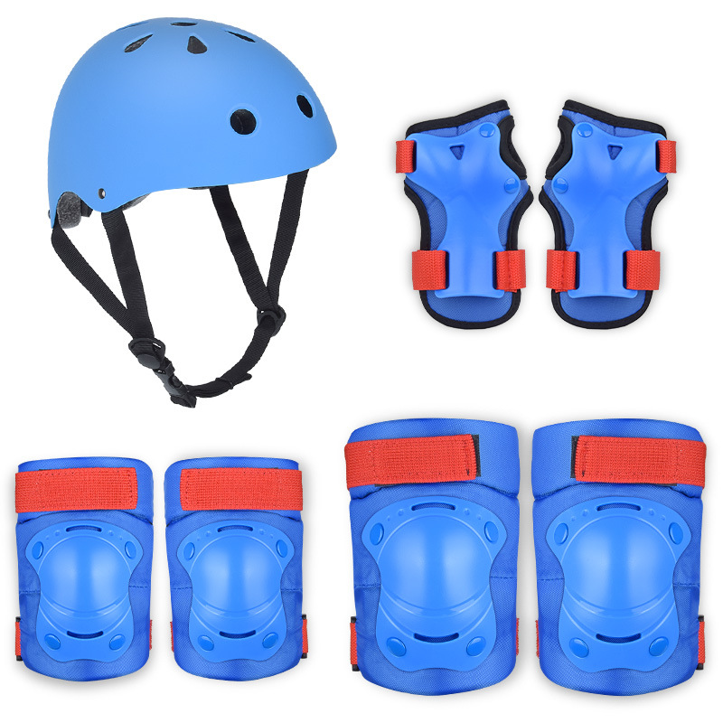 wholesale customized Skating push bike Balance car Skating Skating protective clothing suit children Helmet Protective gear 7 Set of parts
