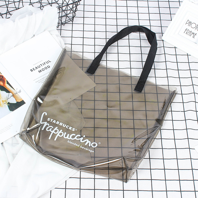 供应精美PVC手提袋PVC拉链袋，黑色塑料包装袋可设计LOGO