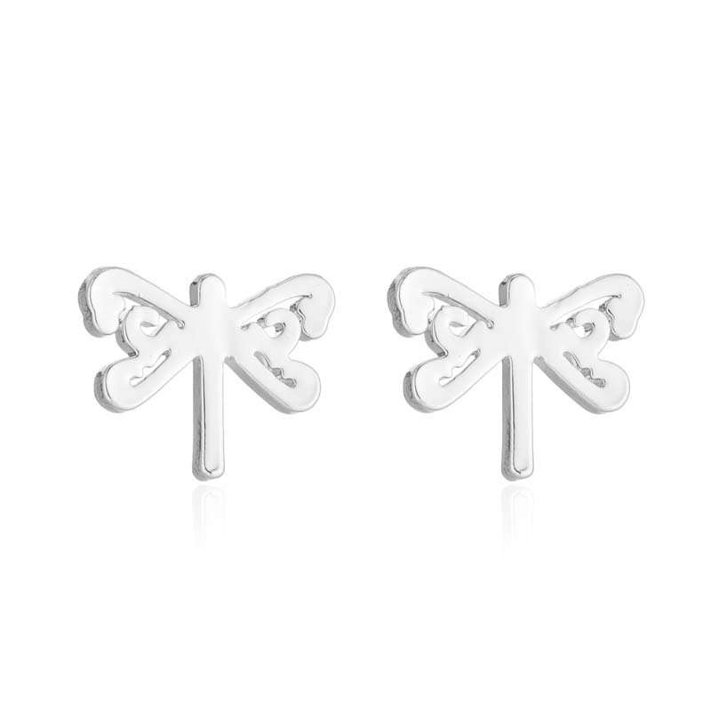 Fashion Dragonfly Stainless Steel Plating Jewelry Set 2 Pieces