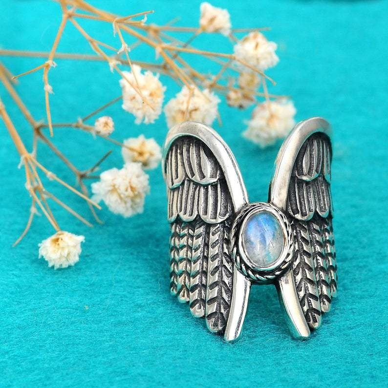 bague ange ailée