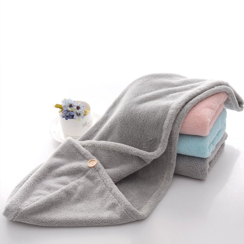 1干发帽女 吸水包头巾长短发浴帽速干 可爱擦头发珊瑚绒干发巾|ms