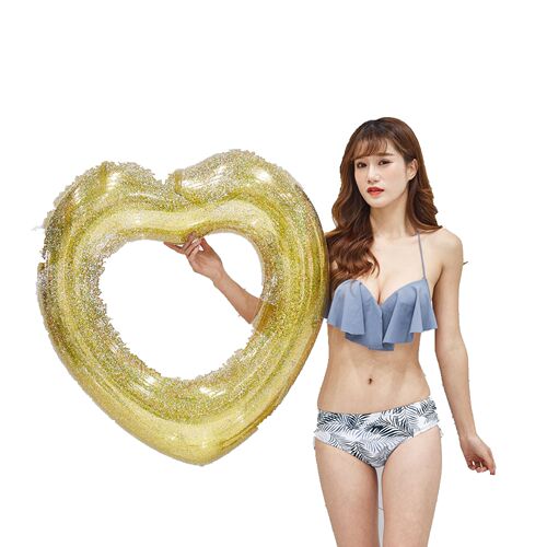 Supply ins fully transparent swimming ring sequined transparent swimming ring sequined armpit swimming ring