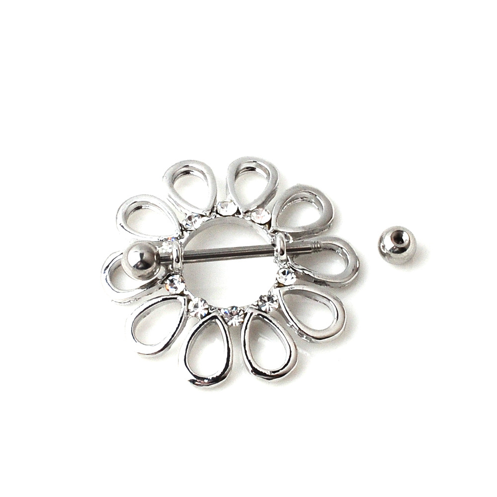 Ethnic Style Geometri Piercing Jewelry Stainless Steel Nipple Ring display picture 2