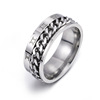 Accessory, ring stainless steel, chain, jewelry, 2023, European style