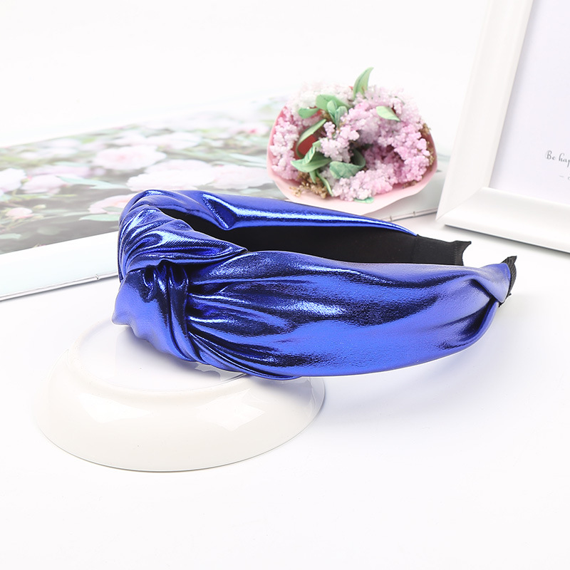 Metal Radium Bright Knotted Fabric Headband Fashion Sweet Headband display picture 2