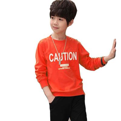新款春韩版中大童男童装字母长袖儿童卫衣 时尚童装