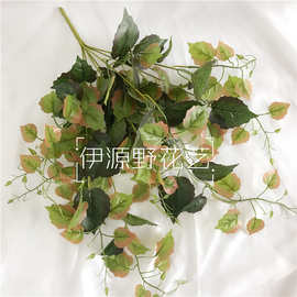厂家直销 仿真爬山虎壁挂 假藤条藤蔓植物 阳台装饰植物常青藤